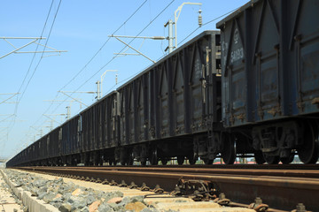 Fototapeta na wymiar train in the railroad