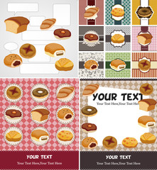 cartoon bread card