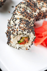 Sushi with sesame