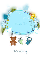 Gl&uuml;ckwunschkarte Geburt Baby