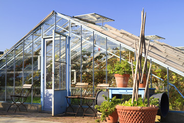 Old hot house used to cultivate vines