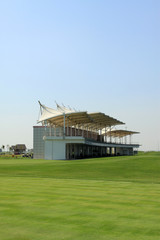 Fototapeta premium buildings on the golf course