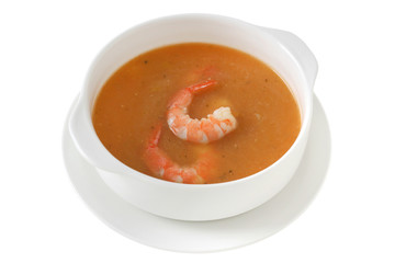 soup with shrimps