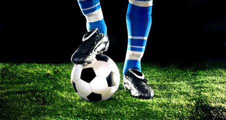 soccer ball with feet