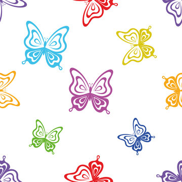 Background, butterflies