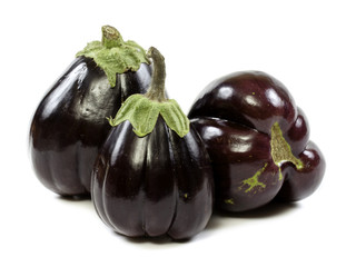 eggplant on a white background