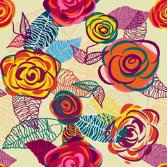 Papier Peint photo Fleurs abstraites Texture de roses