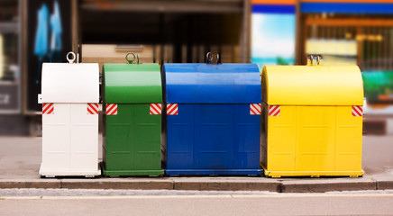 garbage bins