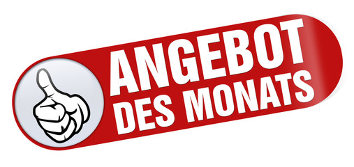 angebot des monats pin button aufkleber