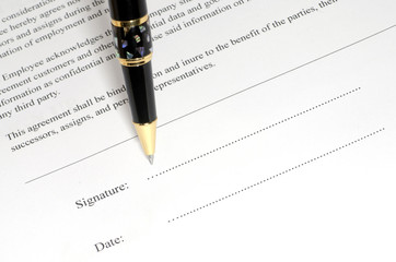 Contract ready for signature