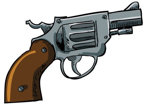Illustration of a snub nose revolver