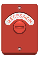 Recession concept.