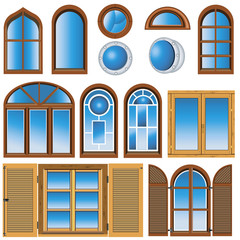 Collection of different windows