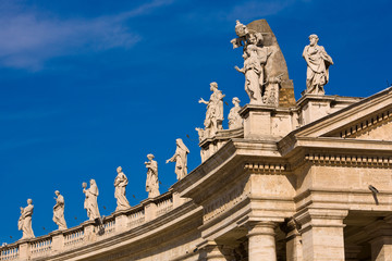 Fototapeta na wymiar Colonnato del Bernini Roma
