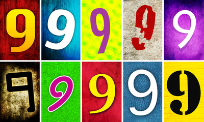 chiffre neuf - 9