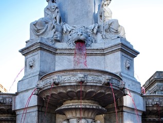 Fototapeta na wymiar Geni Catala fountain in Barcelona