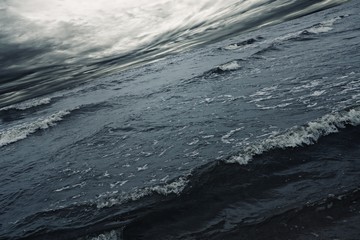 Stormy sky over a sea