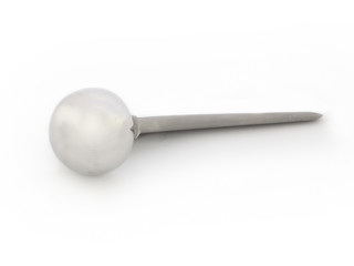 Hip prosthesis isolated on a white background