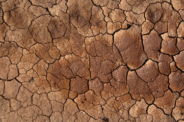 Dried soil under the Sun
