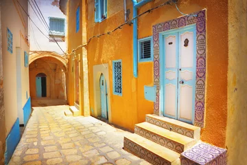 Abwaschbare Fototapete Tunesien Arabische Straße