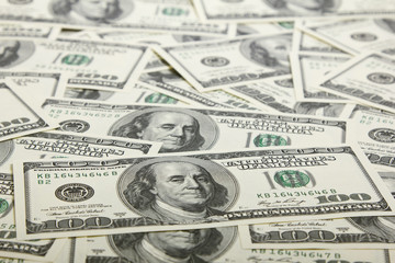 Fototapeta premium Money Pile $100 dollar bills