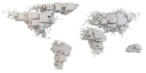 3d world map rendering
