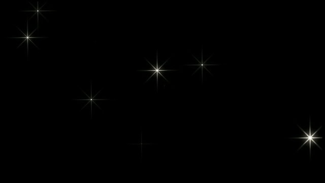 shining falling stars - looped background