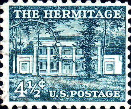 The Hermitage, Home Of Andrew Jackson. US Stamp.