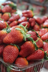 Strawberries at the market