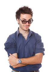 Smiling Young Man with Sunglasses