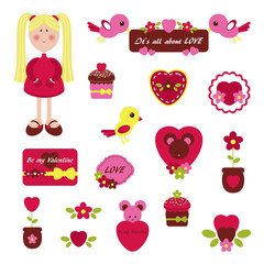 Cute set for Valentine's Day