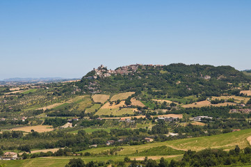 Fototapeta na wymiar Panoramic view of Emilia-Romagna. Italy.