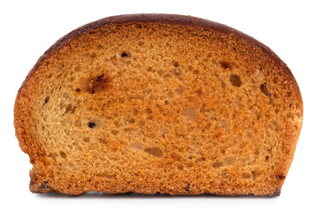 Small dried slice of bread