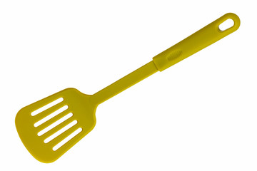A plastic spatula for a meal