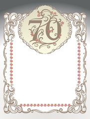 70 anniversary, jubilee, Happy birthday