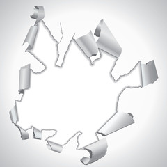 papier dechire 3D