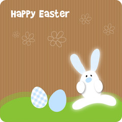 Happy Easter Frohe Ostern Hase Karton
