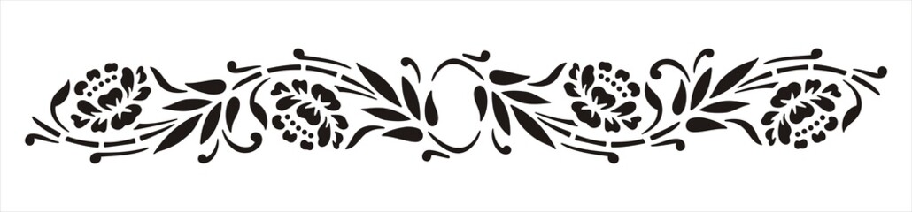 traditional Indian floral border,  India