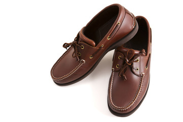 New Brown leather casual shoes