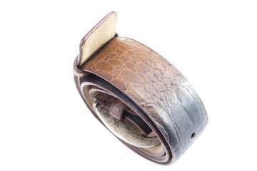 Obraz na płótnie Canvas Brown leather belt