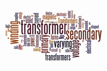 electrical transformer word clouds