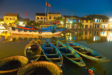Night shot of Hoi An. Vietnam
