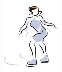 patinadora sobre hielo
