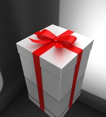 Gift Boxes on reflective background