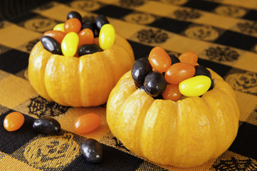 Pumpkins Filled with Jellybeans