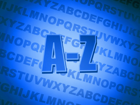 alphabet letters A-Z