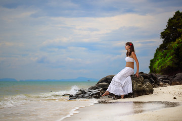 girl on the beach