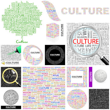 CULTURE concept illustration. GREAT COLLECTION.