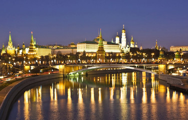 Obraz na płótnie Canvas Moscow, Kremlin at night