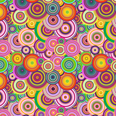 Abstract seamless background with colorful patterns.